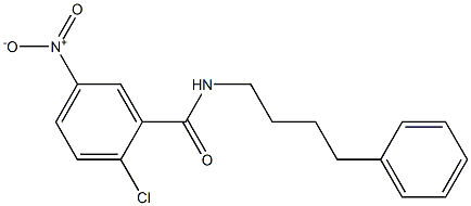 2-chloro-5-nitro-N-(4-phenylbutyl)benzamide Struktur