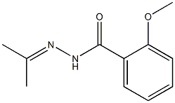 2-methoxy-N-(propan-2-ylideneamino)benzamide Struktur