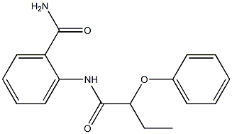 2-(2-phenoxybutanoylamino)benzamide Struktur