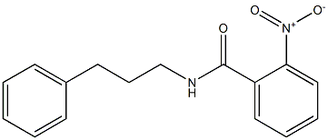 2-nitro-N-(3-phenylpropyl)benzamide Struktur