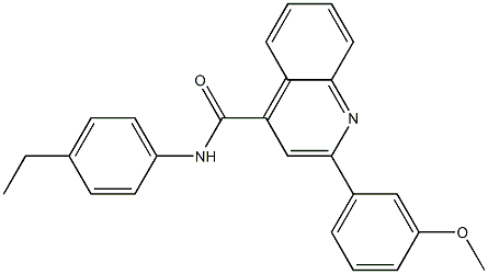 N-(4-ethylphenyl)-2-(3-methoxyphenyl)quinoline-4-carboxamide Struktur