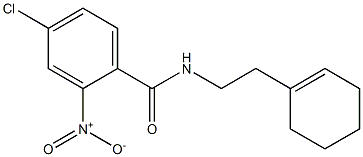 4-chloro-N-[2-(cyclohexen-1-yl)ethyl]-2-nitrobenzamide Struktur