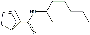 N-heptan-2-ylbicyclo[2.2.1]heptane-3-carboxamide Struktur