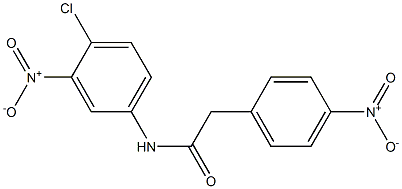 N-(4-chloro-3-nitrophenyl)-2-(4-nitrophenyl)acetamide Struktur