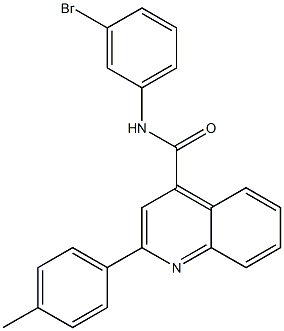 N-(3-bromophenyl)-2-(4-methylphenyl)quinoline-4-carboxamide Struktur