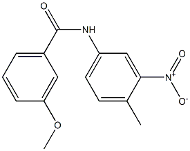 3-methoxy-N-(4-methyl-3-nitrophenyl)benzamide Struktur