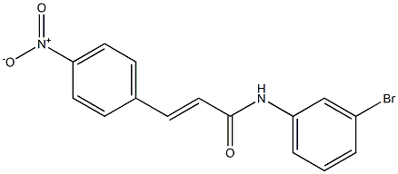 (E)-N-(3-bromophenyl)-3-(4-nitrophenyl)prop-2-enamide Struktur