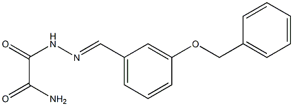 N'-[(E)-(3-phenylmethoxyphenyl)methylideneamino]oxamide Struktur