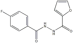 N'-(4-fluorobenzoyl)furan-2-carbohydrazide Struktur