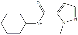 N-cyclohexyl-2-methylpyrazole-3-carboxamide Struktur