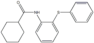 N-(2-phenylsulfanylphenyl)cyclohexanecarboxamide Struktur