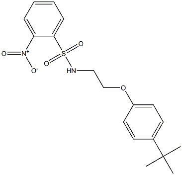 N-[2-(4-tert-butylphenoxy)ethyl]-2-nitrobenzenesulfonamide Structure