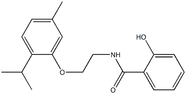 2-hydroxy-N-[2-(5-methyl-2-propan-2-ylphenoxy)ethyl]benzamide Structure