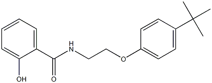 N-[2-(4-tert-butylphenoxy)ethyl]-2-hydroxybenzamide Struktur