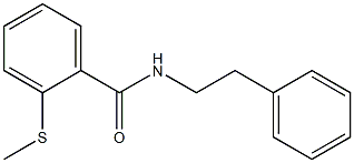 2-methylsulfanyl-N-(2-phenylethyl)benzamide Struktur