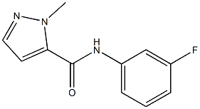 N-(3-fluorophenyl)-2-methylpyrazole-3-carboxamide Struktur