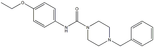 4-benzyl-N-(4-ethoxyphenyl)piperazine-1-carboxamide Struktur