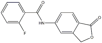 2-fluoro-N-(1-oxo-3H-2-benzofuran-5-yl)benzamide