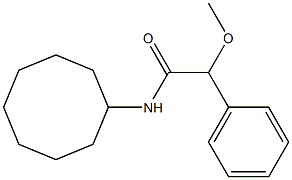 N-cyclooctyl-2-methoxy-2-phenylacetamide Struktur