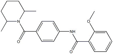 N-[4-(2,6-dimethylpiperidine-1-carbonyl)phenyl]-2-methoxybenzamide