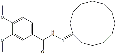 N-(cyclododecylideneamino)-3,4-dimethoxybenzamide Struktur