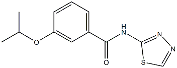 3-propan-2-yloxy-N-(1,3,4-thiadiazol-2-yl)benzamide Struktur