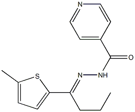 N-[(E)-1-(5-methylthiophen-2-yl)butylideneamino]pyridine-4-carboxamide Struktur