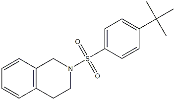 2-(4-tert-butylphenyl)sulfonyl-3,4-dihydro-1H-isoquinoline Struktur