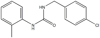 1-[(4-chlorophenyl)methyl]-3-(2-methylphenyl)urea Struktur