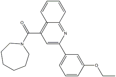 azepan-1-yl-[2-(3-ethoxyphenyl)quinolin-4-yl]methanone Struktur