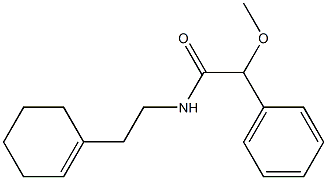 N-[2-(cyclohexen-1-yl)ethyl]-2-methoxy-2-phenylacetamide Struktur