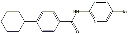 N-(5-bromopyridin-2-yl)-4-cyclohexylbenzamide Struktur