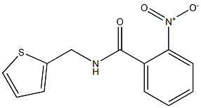 2-nitro-N-(thiophen-2-ylmethyl)benzamide Struktur