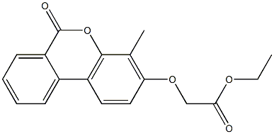 ethyl 2-(4-methyl-6-oxobenzo[c]chromen-3-yl)oxyacetate Struktur