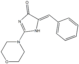 (5Z)-5-benzylidene-2-morpholin-4-yl-1H-imidazol-4-one Struktur