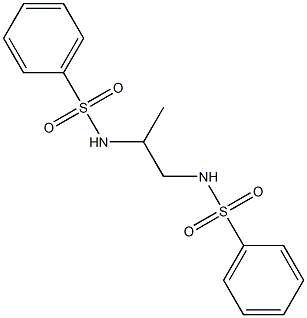 N-[2-(benzenesulfonamido)propyl]benzenesulfonamide Struktur