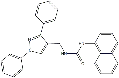 1-[(1,3-diphenylpyrazol-4-yl)methyl]-3-naphthalen-1-ylurea