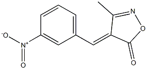 (4E)-3-methyl-4-[(3-nitrophenyl)methylidene]-1,2-oxazol-5-one Struktur