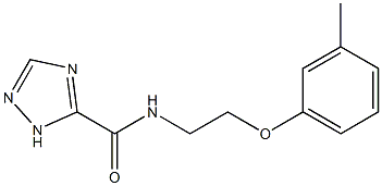 N-[2-(3-methylphenoxy)ethyl]-1H-1,2,4-triazole-5-carboxamide Struktur