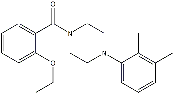 [4-(2,3-dimethylphenyl)piperazin-1-yl]-(2-ethoxyphenyl)methanone Struktur