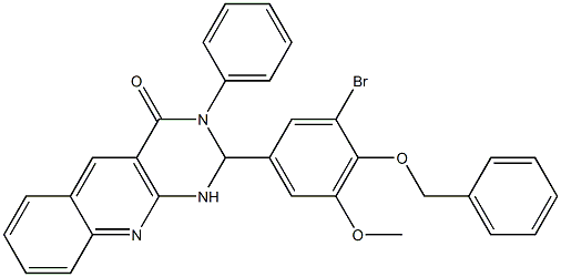 2-(3-bromo-5-methoxy-4-phenylmethoxyphenyl)-3-phenyl-1,2-dihydropyrimido[4,5-b]quinolin-4-one