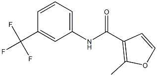 2-methyl-N-[3-(trifluoromethyl)phenyl]furan-3-carboxamide Struktur