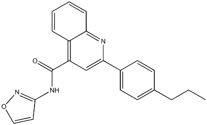 N-(1,2-oxazol-3-yl)-2-(4-propylphenyl)quinoline-4-carboxamide Struktur