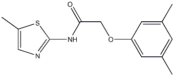 2-(3,5-dimethylphenoxy)-N-(5-methyl-1,3-thiazol-2-yl)acetamide