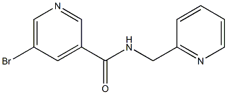 5-bromo-N-(pyridin-2-ylmethyl)pyridine-3-carboxamide Struktur