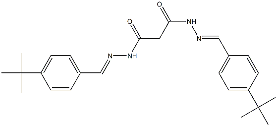 N,N'-bis[(E)-(4-tert-butylphenyl)methylideneamino]propanediamide Struktur