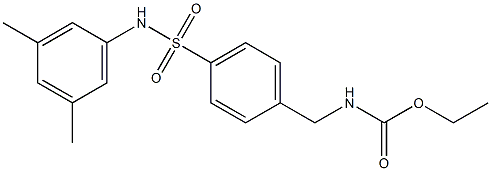 ethyl N-[[4-[(3,5-dimethylphenyl)sulfamoyl]phenyl]methyl]carbamate Struktur