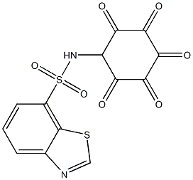 N-(4-pentoxyphenyl)-1,3-benzothiazole-7-sulfonamide Struktur