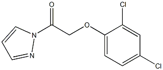 2-(2,4-dichlorophenoxy)-1-pyrazol-1-ylethanone Struktur