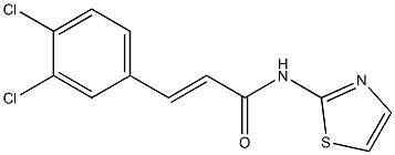 (E)-3-(3,4-dichlorophenyl)-N-(1,3-thiazol-2-yl)prop-2-enamide Struktur